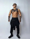 PRINCEWEAR™ | Fishnet Top & Sleeves With Pants GoGo Boy Costume