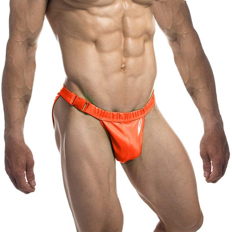 prince-wear Orange / M JOCKMAIL | Metallic Laser Swim Briefs