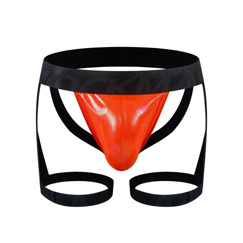 prince-wear Orange / M JOCKMAIL | Suspenders Double Jockstrap Men's Lingerie