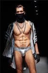 prince-wear Men's Tongs Silver / M JOCKMAIL | Party Thong