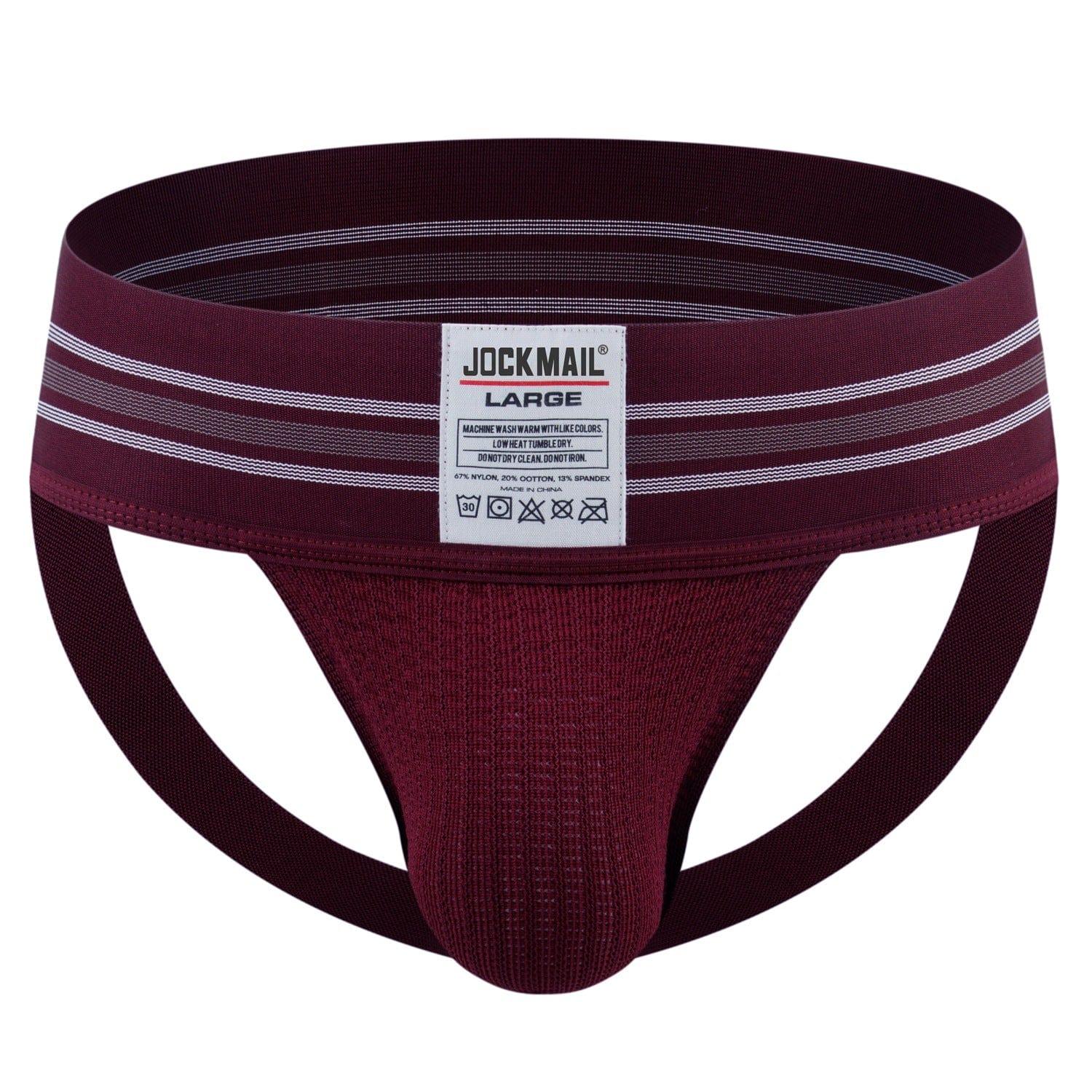 prince-wear popular products Purplish red / L JOCKMAIL | Rainbow Big Boy Bulge Pouch Jockstrap