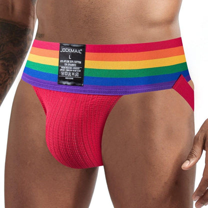 prince-wear popular products Red / M JOCKMAIL | Rainbow Jockstrap