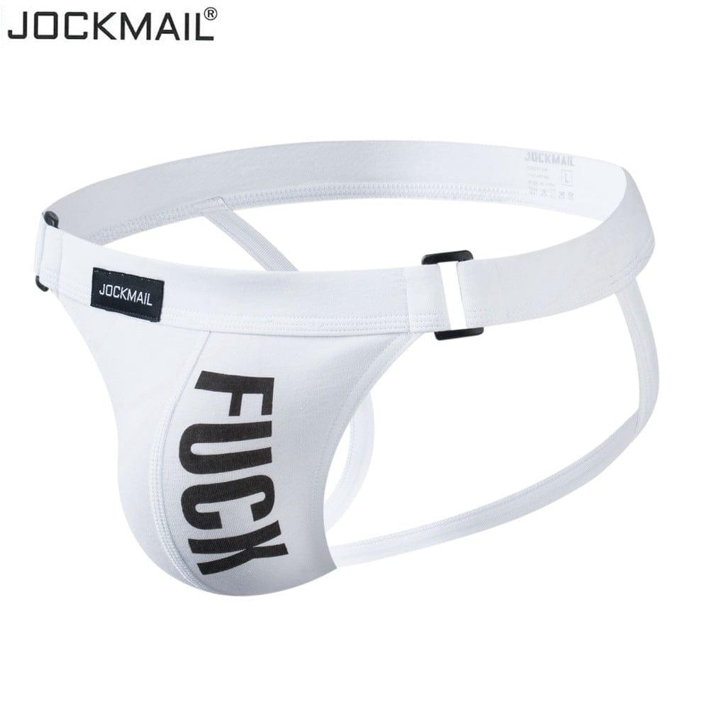 prince-wear White / M JOCKMAIL | Solid Color Letter Thong