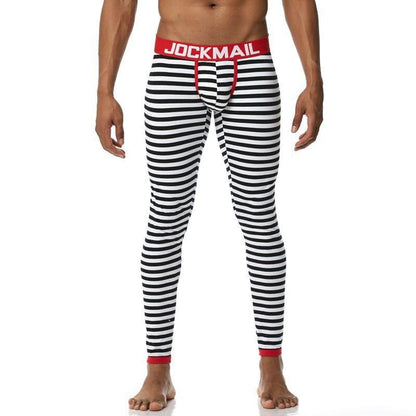 prince-wear popular products JOCKMAIL | Zebra Print Bulge Pouch Long Underwear