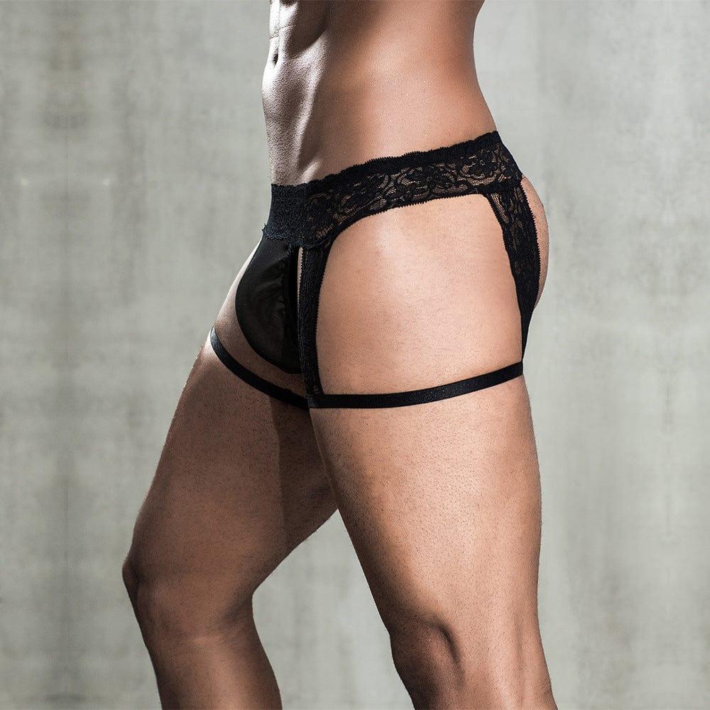 prince-wear Free size JSY Men's Lingerie | Lace Suspenders Jockstrap