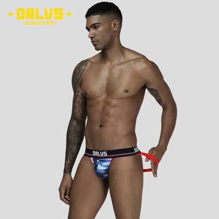 prince-wear popular products Blue / L ORLVS | Camo Jockstrap